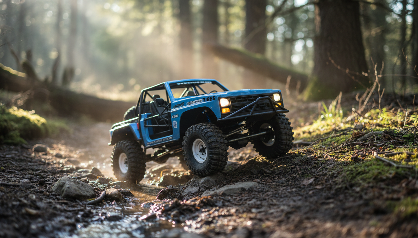 1/10 RC Crawler Kit: Two-Speed Gearbox, LED Lights Guide
