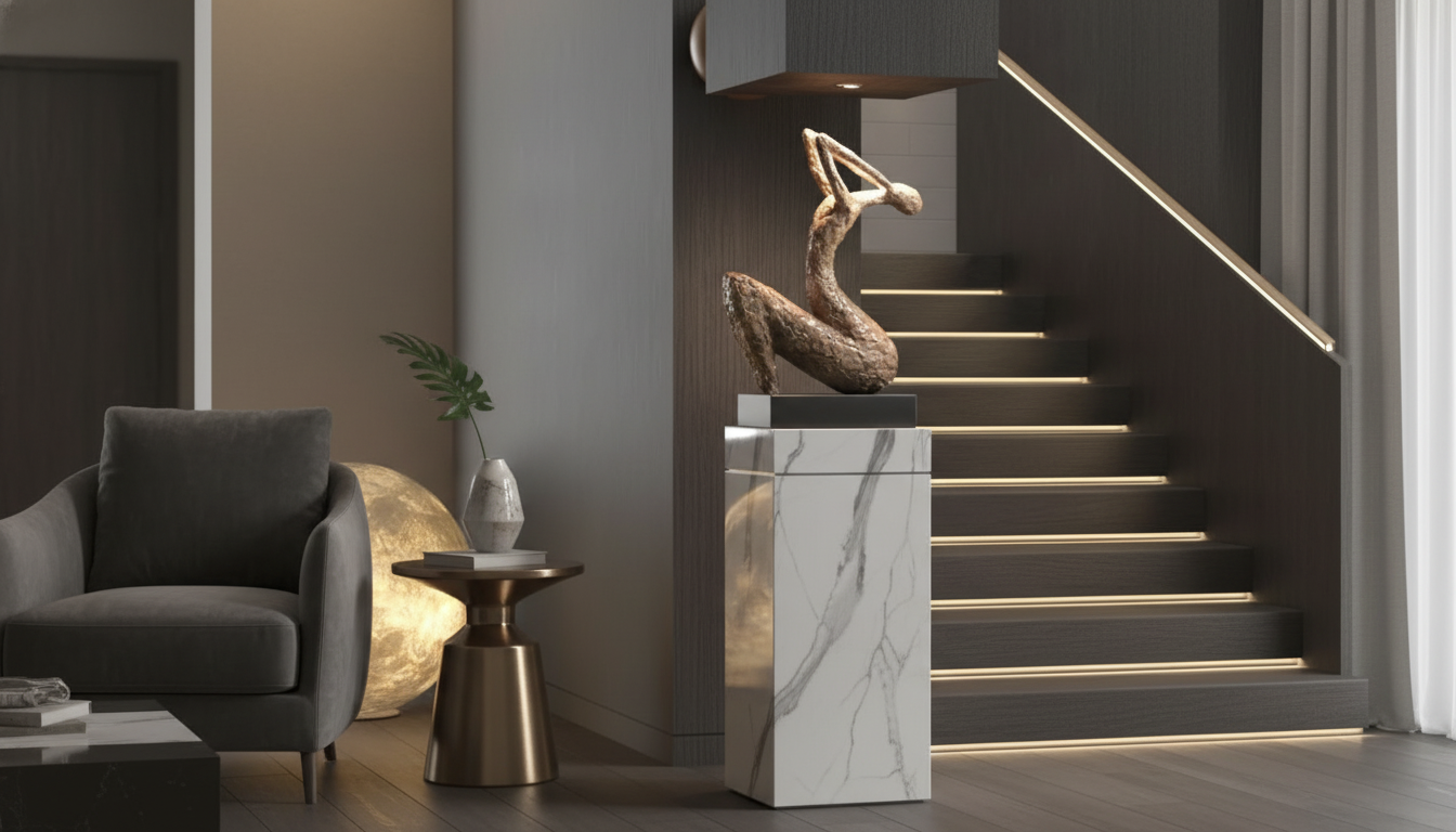 Elevate Any Room with an Abstract Resin Floor Sculpture