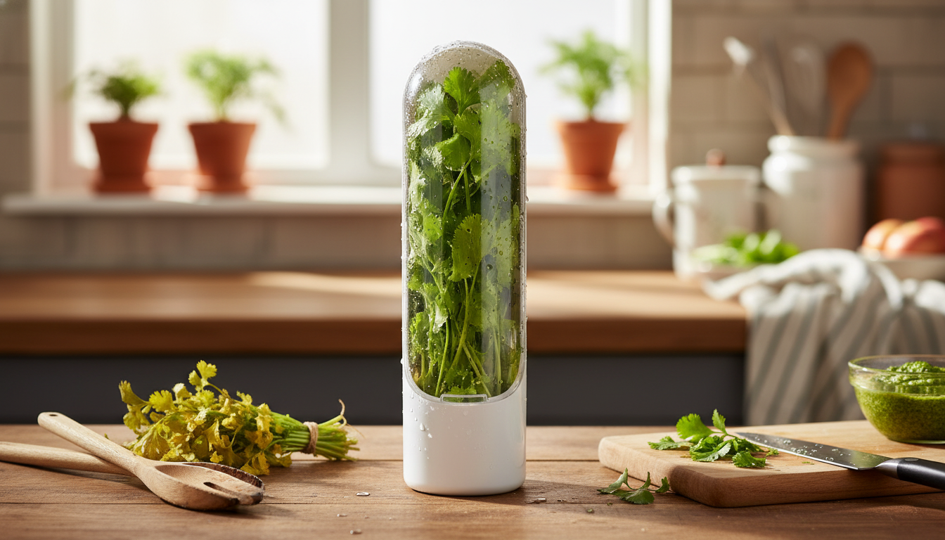 Herb Saver for Cilantro: Keep Fresh Herbs Crisp Longer
