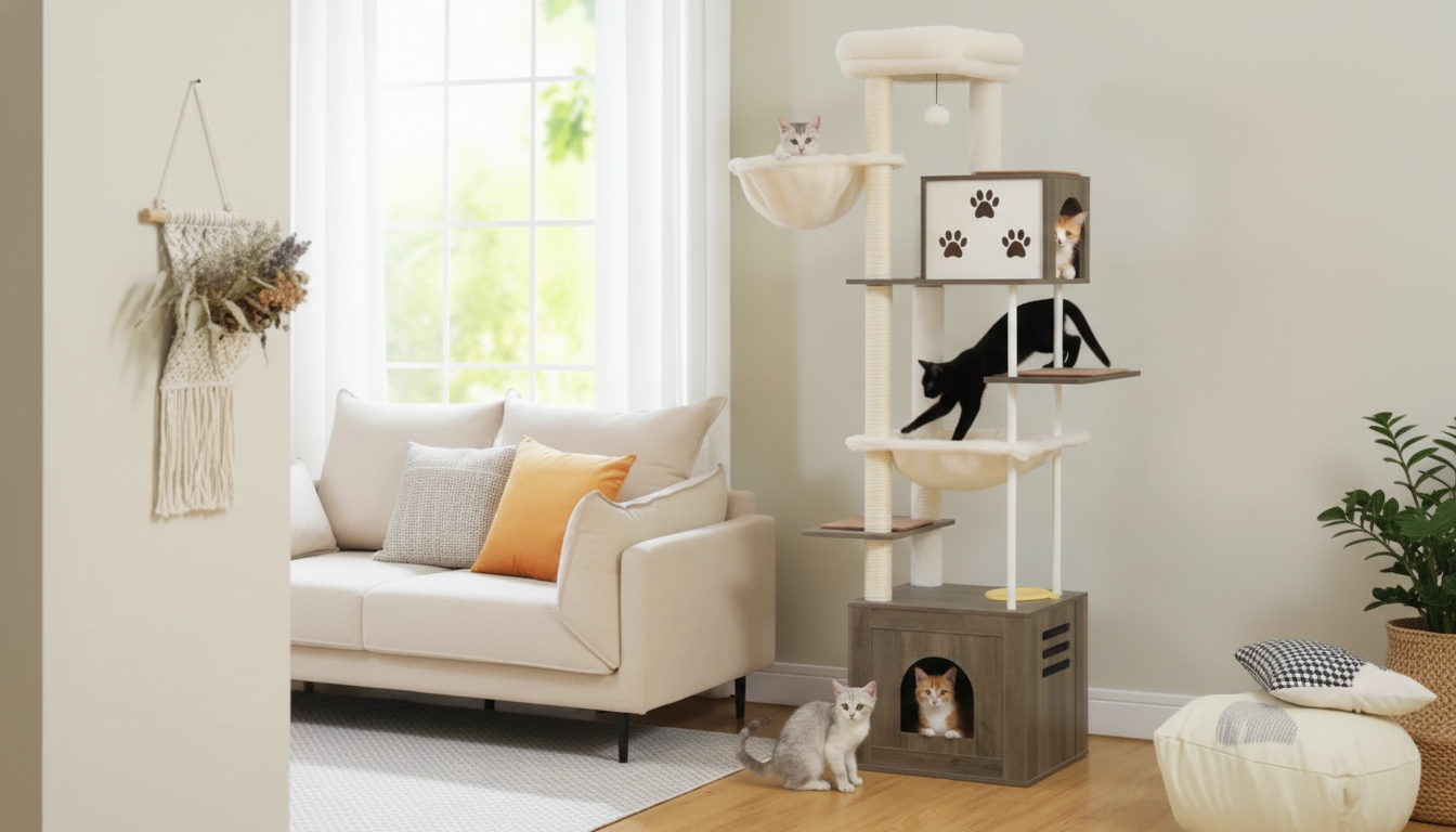 Best Large Cat Tree: Big Condos, Hammocks & Perch