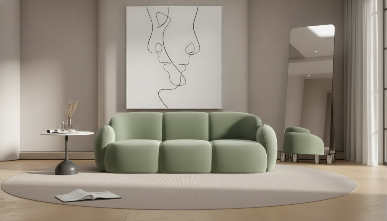 Luxury Minimalist Lounge Sofa: Calm Style, Deep Comfort