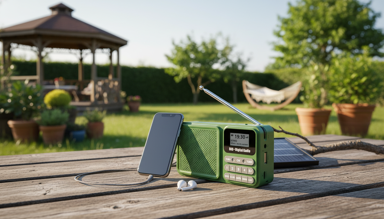 Solar DAB/FM Radio: Bluetooth, MP3 & Outage-Ready Audio