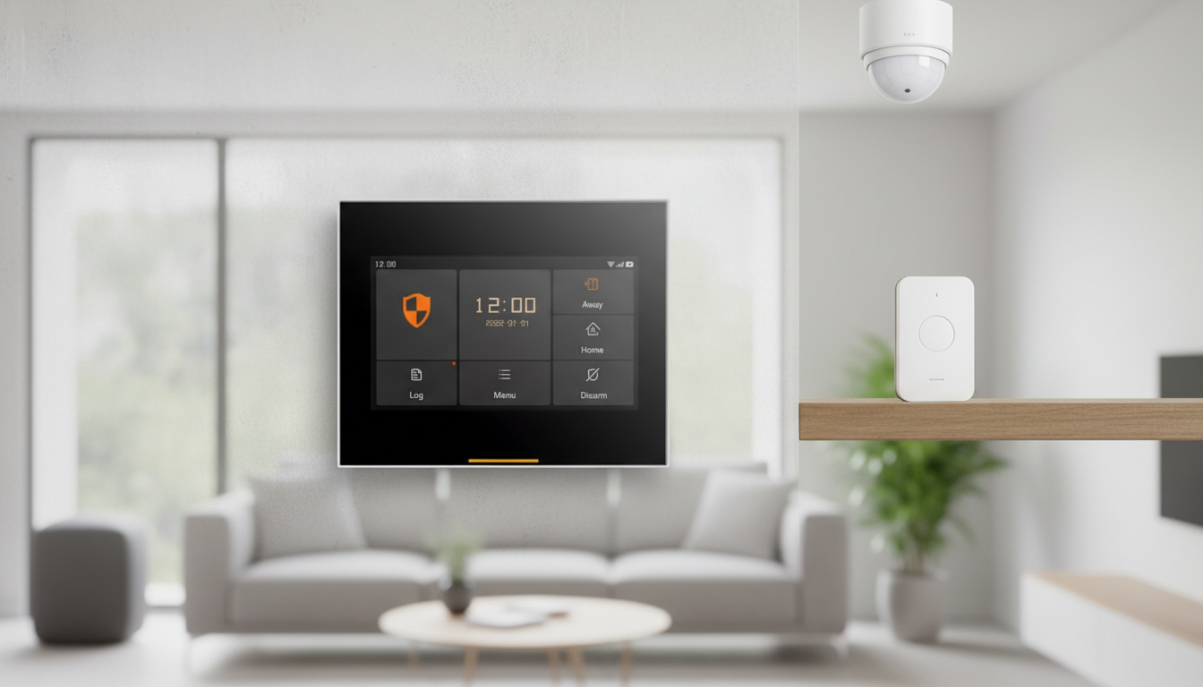 WiFi + 4G Home Alarm Kit: Touchscreen, Long-Life Sensors