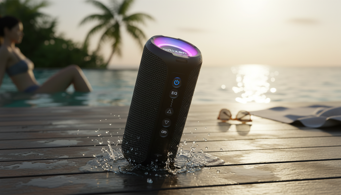 X8Pro 40W Waterproof Bluetooth Speaker: 30H Bass & Lights