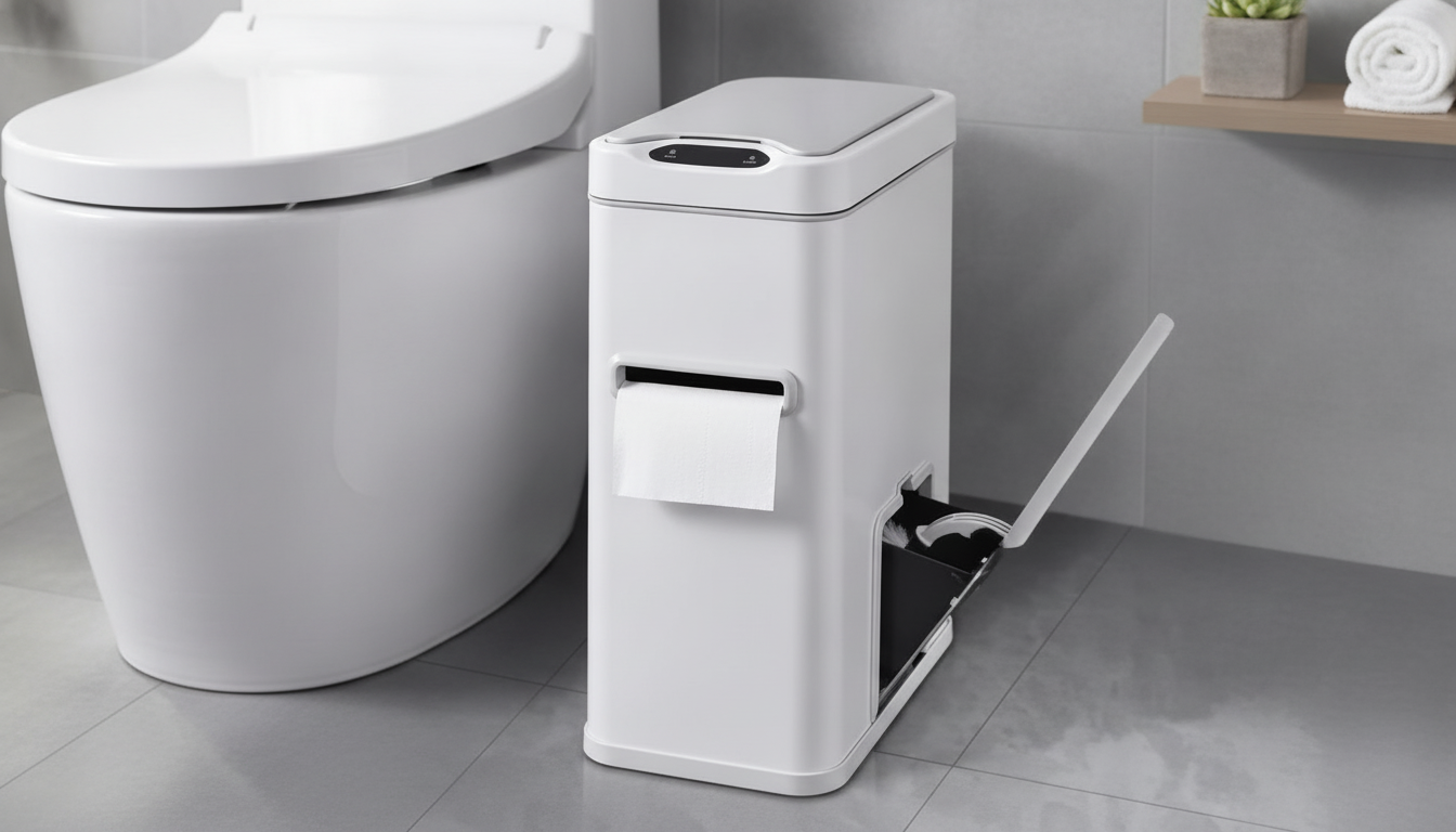 7L Touchless Stainless Steel Sensor Trash Can (3-in-1)