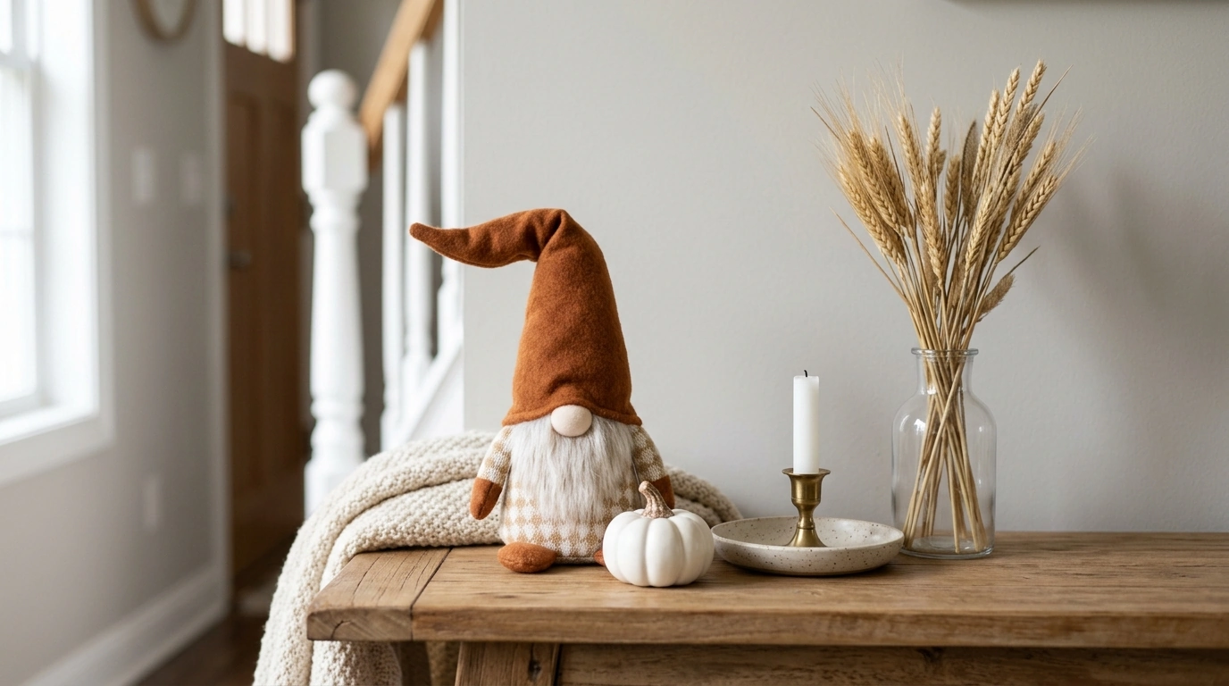 Cozy Autumn Gnome Plush: Easy Fall Decor for Any Room