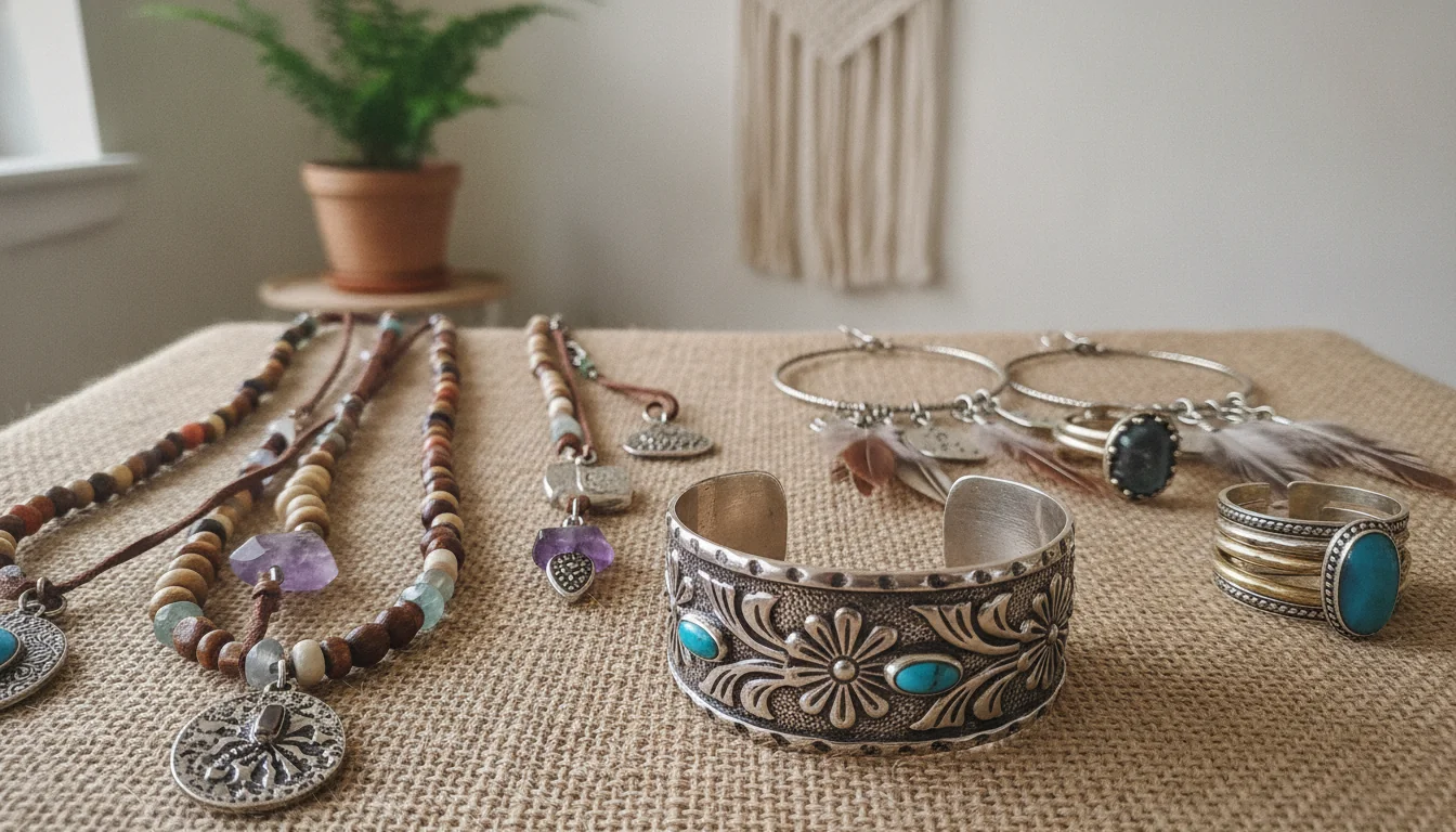 Boho Jewelry Essentials: Necklaces, Earrings, Rings & Cuffs